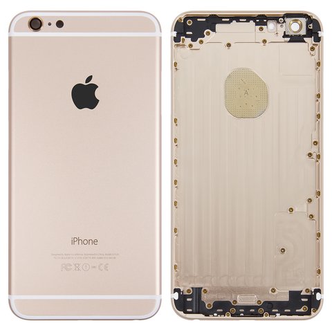 Корпус для iPhone 6 Plus, золотистий, з тримачем SIM карти, з боковими кнопками