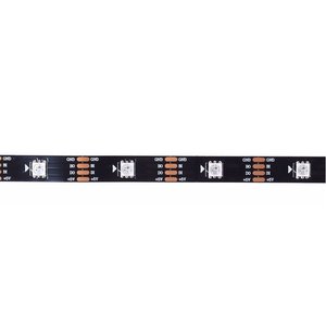 Світлодіодна стрічка RGB SMD5050, WS2813 чорна, з управлінням, IP20, 5 В, 30 діодів м, 1 м 