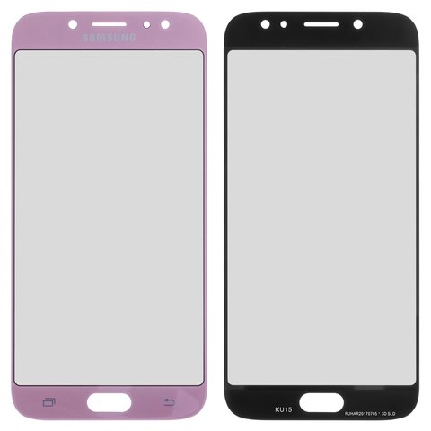 Стекло корпуса для Samsung J730F Galaxy J7 2017 , розовое