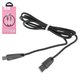 USB кабель Hoco U35, USB тип-C, USB тип-A, 120 см, 2,4 А, черный, в нейлоновой оплетке