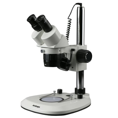 Бинокулярный стереомикроскоп AmScope SW 2B24 6WA V331 с двойной подсветкой