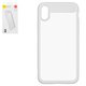Чехол Baseus для iPhone X, белый, прозрачный, стекло, силикон, #ARAPIPHX-SB02