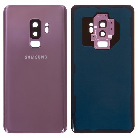 Задняя панель корпуса для Samsung G965F Galaxy S9 Plus, фиолетовая, со стеклом камеры, полная, Original PRC , lilac purple