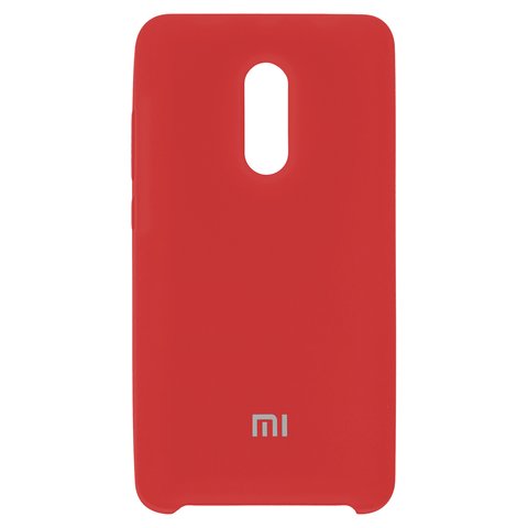 Чехол для Xiaomi Redmi Note 4X, красный, Original Soft Case, силикон, red 14 