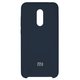 Чехол для Xiaomi Redmi 5 Plus, черный, синий, Original Soft Case, силикон, dark blue (08)