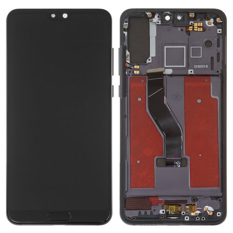 Дисплей для Huawei P20 Pro, чорний, з рамкою, High Copy, OLED , CLT L29 CLT L09