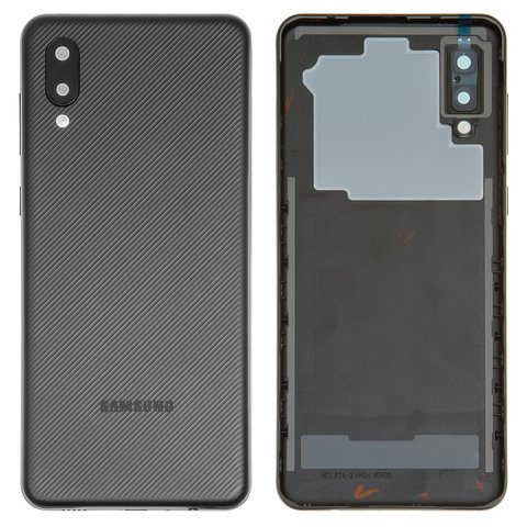 Задня панель корпуса для Samsung A022F Galaxy A02, чорна