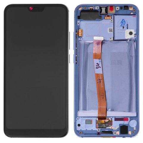 Дисплей для Huawei Honor 10, серый, с рамкой, Original PRC , со сканером отпечатков пальцев Touch ID , COL L29