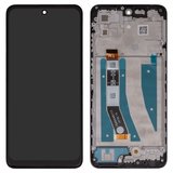 Дисплей для Motorola Moto G32, чорний, з рамкою, High Copy, LCD universal
