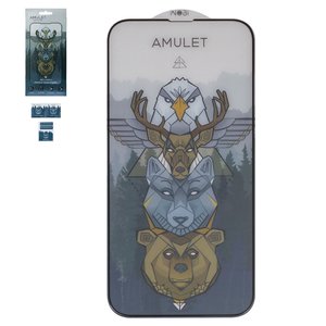 Защитное стекло iNobi Amulet для Apple iPhone 13 Pro Max, iPhone 14 Plus, Full Glue, Anti Static, черный, cлой клея нанесен по всей поверхности
