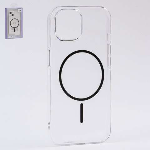 Чохол Fully PC MagSafe для iPhone 15, прозорий, безбарвний, магнітний, пластик