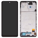 Дисплей для Xiaomi Redmi Note 10 Pro, Redmi Note 10 Pro Max, чорний, з рамкою, Сopy, (TFT), M2101K6G
