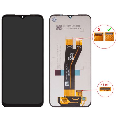 Дисплей для Samsung A146B Galaxy A14 5G, чорний, без рамки, Box  48 pin, BS066FBM L09 DB01_1.1