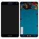 LCD compatible with Samsung A700 Galaxy A7, (dark blue, black, without frame, Original (PRC), original glass)