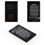 Battery BL-4U compatible with Nokia 300 Asha, (Li-ion, 3.7 V, 1000 mAh, Original (PRC))