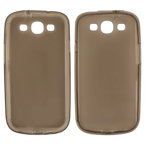 Case compatible with Samsung I747 Galaxy S3, I9300 Galaxy S3, I9301 Galaxy S3 Neo, I9305 Galaxy S3, gray, matt, silicone 