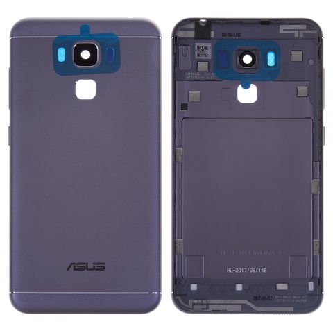 Housing Back Cover compatible with Asus Zenfone 3 Max ZC553KL  5.5", black, with side button 