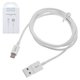 Cable USB Hoco X23, USB tipo-A, micro USB tipo-B, 100 cm, 2 A, blanco, #6957531072850