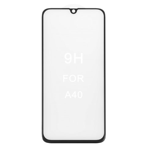 Vidrio de protección templado All Spares puede usarse con Samsung A405F DS Galaxy A40, 5D Full Glue, negro, capa de adhesivo se extiende sobre toda la superficie del vidrio