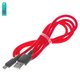 Cable USB Hoco X29, USB tipo-A, micro USB tipo-B, 100 cm, 2 A, rojo, #6957531089759