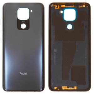 Panel trasero de carcasa puede usarse con Xiaomi Redmi Note 9, negra, con botones laterales, M2003J15SC, M2003J15SG, M2003J15SS