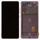 LCD compatible with Samsung G780 Galaxy S20 FE, (lavender, with frame, Original, service pack, original glass) #GH82-24220C/GH82-24219C