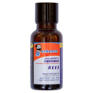 Líquido Mechanic 5111, para despegar panel trasero, 20 ml