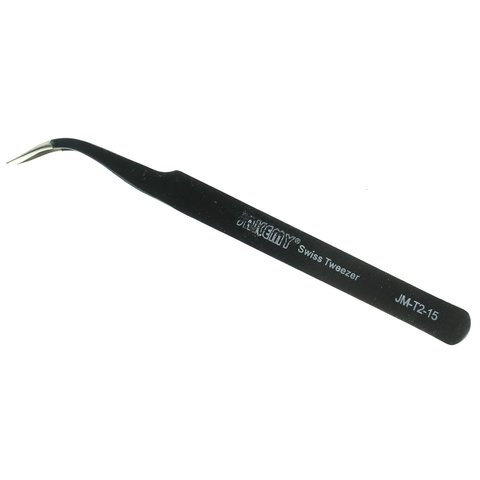 Antistatic Curved Tweezers Jakemy JM-T7-15 (118 mm) - All Spares