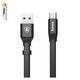USB Cable Baseus Nimble, (USB type-A, USB type C, 23 cm, 2 A, black) #CATMBJ-01