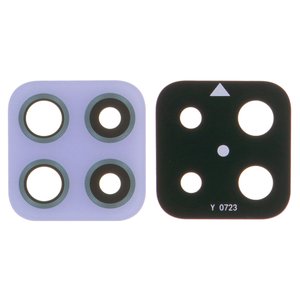 Camera Lens compatible with Samsung A225 Galaxy A22, purple, without frame 