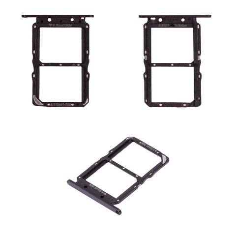 SIM Card Holder compatible with Huawei Honor View 20 V20 , black 