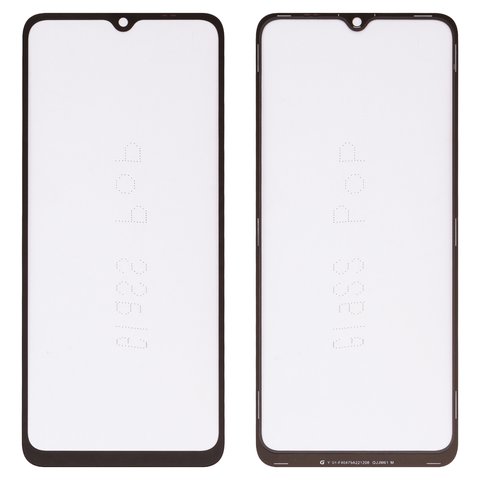 Housing Glass G+OCA PRO compatible with Xiaomi Poco C55, Redmi 11A, Redmi 12C, with OCA film, black 