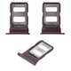 SIM Card Holder compatible with Xiaomi Redmi Note 14 Pro 5G, (black, midnight black)