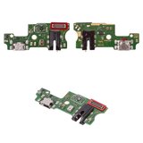 Flat Cable compatible with Infinix Hot 10 (X682), Note 8i (X683), (headphone connector, charge connector, with microphone, with components, High Copy, charging board)