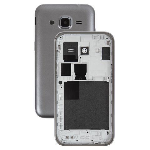 Housing compatible with Samsung G360H DS Galaxy Core Prime, G360M DS Galaxy Core Prime 4G LTE, High Copy, silver, dual SIM 