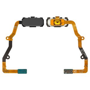 Flat Cable compatible with Samsung G935F Galaxy S7 EDGE, G935FD Galaxy S7 EDGE Duos, menu button, black, with components 