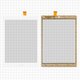 Touchscreen compatible with China-Tablet PC 7,85"; Cube U78GT iPlay 8, (white, 134 mm, 45 pin, 193 mm, capacitive, 7,85") #MGLCTP-801243/MGLCTP-801259-801243