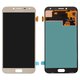LCD compatible with Samsung J400 Galaxy J4 (2018), (golden, without frame, Original (PRC), original glass)