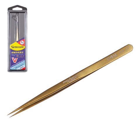 Mounting Tweezers Mechanic AA 11, straight, 140 mm, super precision 