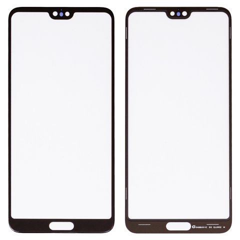 Housing Glass G+OCA PRO compatible with Huawei P20 Pro, with OCA film, black