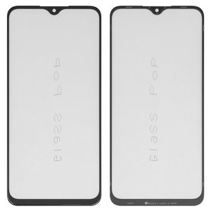 Housing Glass G+OCA PRO compatible with Xiaomi Poco M2, Redmi 9, with OCA film, black 