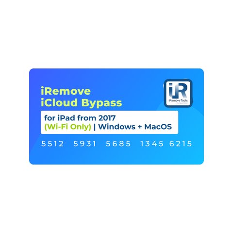 iRemove iCloud Bypass for iPad from 2017 Wifi Only | Windows + MacOS