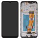 LCD compatible with Samsung A025F/DS Galaxy A02s, M025 Galaxy M02s, (black, with frame, FLYCDI, with yellow cable, (160,5x72 mm))