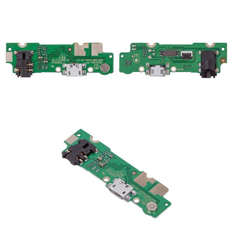 Flat Cable compatible with Tecno Pop 3 BB2 , headphone connector, charge connector, with microphone, Copy, charging board 