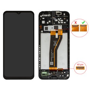 LCD compatible with Samsung A146B Galaxy A14 5G, black, with frame, Original PRC , 48 pin, BS066FBM L09 DB01_1.1 