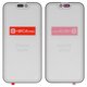 Housing Glass G+OCA PRO compatible with iPhone 16 Pro Max, (with OCA film, black)