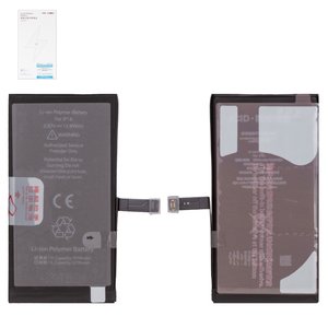 Аккумулятор JCID для Apple iPhone 14, Li Polymer, 3,87 B, 3590 мАч, повышенная ёмкость