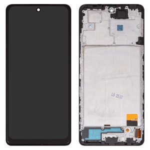 LCD compatible with Xiaomi Redmi Note 10 Pro, Redmi Note 10 Pro Max, black, with frame, Copy, TFT , M2101K6G 