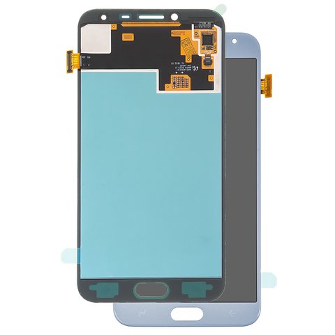 Pantalla LCD puede usarse con Samsung J400 Galaxy J4 2018 , azul claro, sin marco, original vidrio reemplazado , lavenda