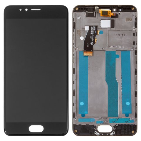 Pantalla LCD puede usarse con Meizu M5s, negro, con marco, M612H